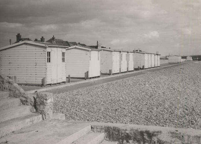 A view at Milford-on-Sea in the 1960's